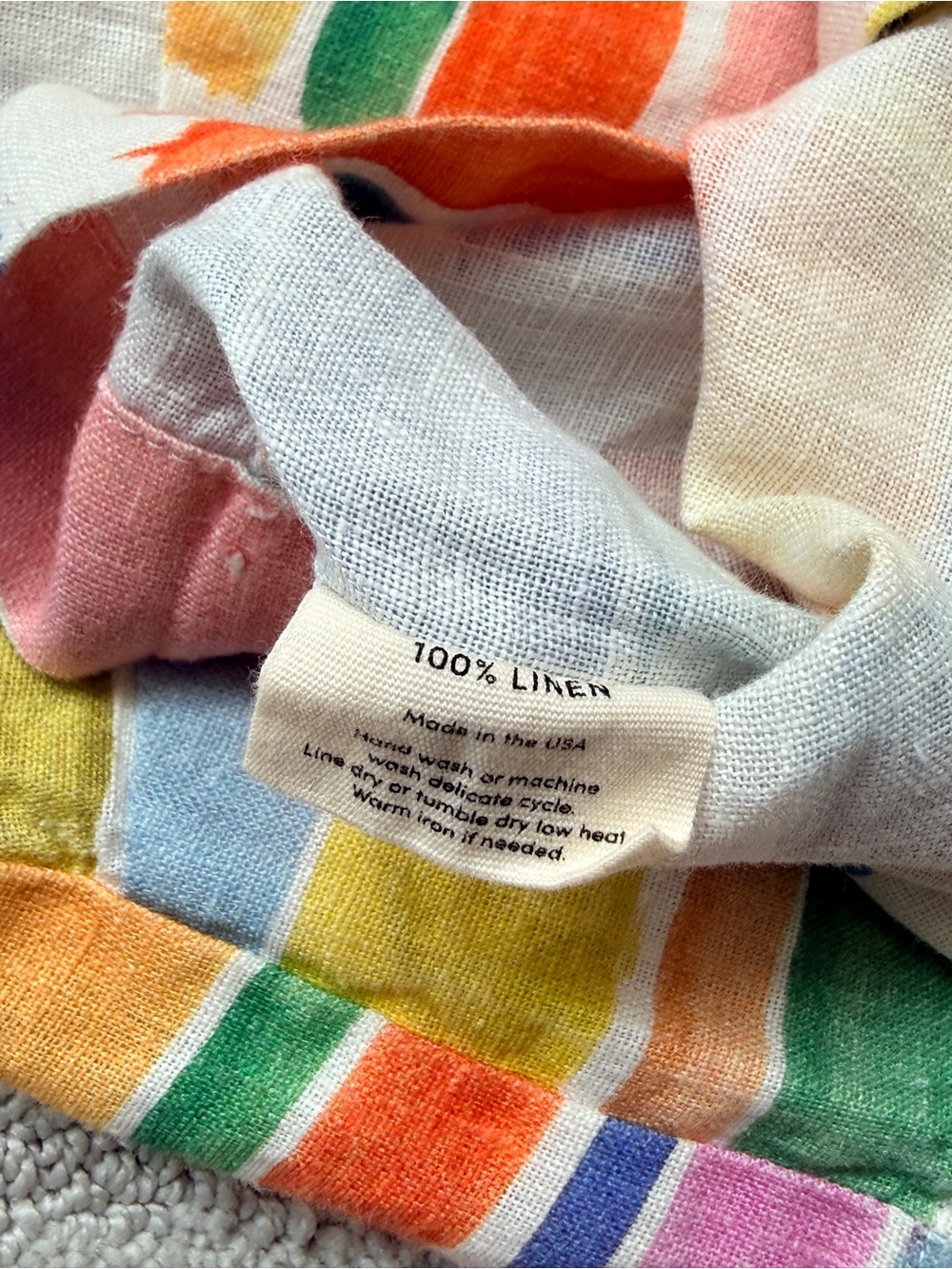 Slow Good Studios Multicolor Striped Sleeveless Crop Tank Top - Picture 9 of 9